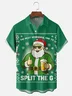 Moisture Wicking Beer Christmas Chest Pocket Holiday Shirt