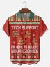 Big Size Moisture-wicking Christmas Tech Support Computer Programmer Chest Pocket Casual Shirt