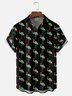 Moisture-wicking Flamingo Chest Pocket Hawaiian Shirt
