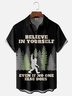 Moisture-wicking Believe In Yourself Even If No One Else Does Bigfoot Chest Pocket Hawaiian Shirt
