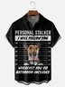 Moisture-wicking Personal Stalker Dog Chest Pocket Casual Shirt