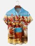 Moisture Wicking Fun Selfie Beach Chicken Chest Pocket Holiday Shirt