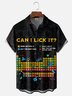 Moisture-wicking Can I Lick It Chemical Geek Chest Pocket Casual Shirt