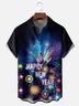 Moisture Wicking Happy New Year Chest Pocket Holiday Hawaiian Shirt