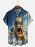 Moisture-wicking Banana Parachute Funky Chest Pocket Hawaiian Shirt