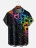 Moisture Wicking Valentine's Day Heart Chest Pocket Holiday Hawaiian Shirt