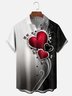 Moisture Wicking Valentine's Day Heart Chest Pocket Holiday Hawaiian Shirt