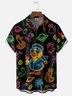 Moisture-wicking Yellow Duck Pineapple Coconut Tree Chest Pocket Hawaiian Shirt