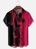 Moisture Wicking Gradient Abstract Valentine's Day Heart Chest Pocket Holiday Shirt