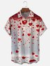 Moisture Wicking Gradient Abstract Valentine's Day Heart Chest Pocket Holiday Shirt