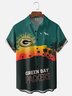 Moisture Wicking Football Green Bay Packers Chest Pocket Holiday Hawaiian Shirts