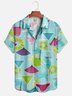 Moisture-wicking Cocktail Geomatric Aloha Shirt