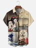 Moisture-wicking Ukiyo-e Woman Yelling At A Cat Chest Pocket Casual Shirt