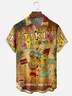 Moisture Wicking Tropical Plants And Flowers TIKI Chest Pocket Holiday Shirt