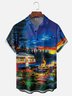 Moisture Wickin Outdoor Vacation Campervan Chest Pocket Holiday Hawaiian Shirt