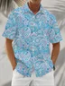 Moisture Wickin Cashew Flower Chest Pocket Holiday Hawaiian Shirt