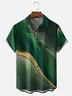 Moisture Wicking Gradient Geometric Abstract Painting Chest Pocket Holiday Shirt