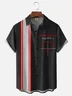 Moisture-wicking Valentine's Day The Love Formula Chest Pocket Bowling Shirt