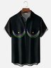 Moisture-wicking Mardi Gras Beads Boobs Tits Chest Pocket Casual Shirt