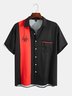 Hawaiian Retro Geometric Abstract Elements Men's Casual Short-sleeved Shirt